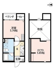 鴻池新田駅 徒歩13分 2階の物件間取画像